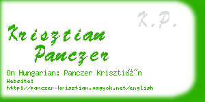 krisztian panczer business card